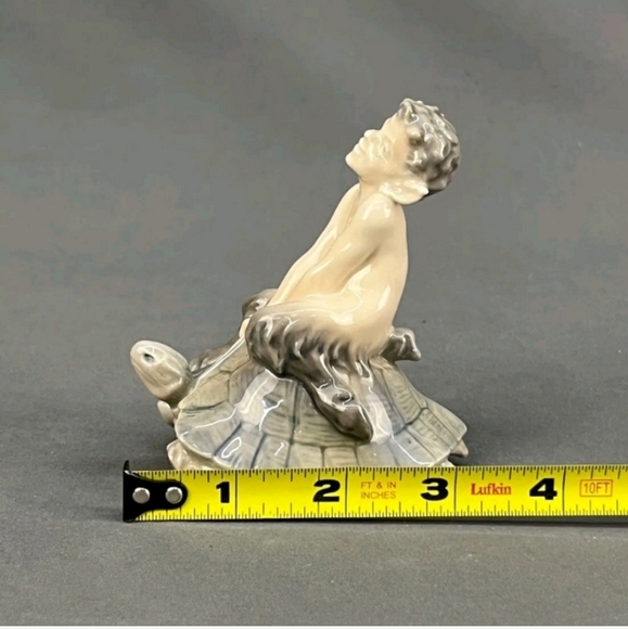 Royal Copenhagen Denmark Porcelain Faun on Tortoise #858; Mint condition - Picture 5 of 13